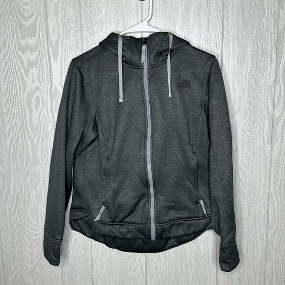 The North Face Gray‎ Fleece lined hoodie size medium - Picture 1 of 6